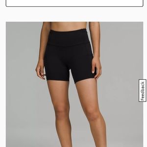 LULULEMON fast and free High Rise Bike Shorts with Pockets 6 inches
